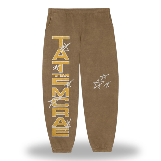 Stars Brown Sweatpants